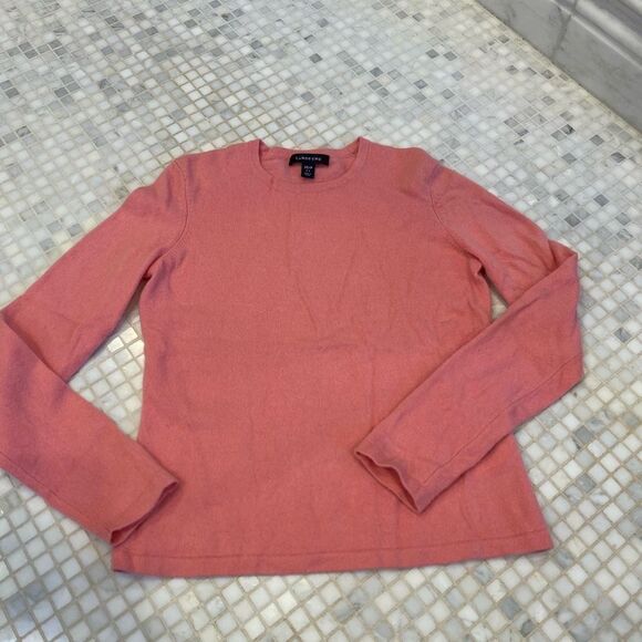 Lands End Pink Kaschmir crew neck sweater - Picture 7 of 8
